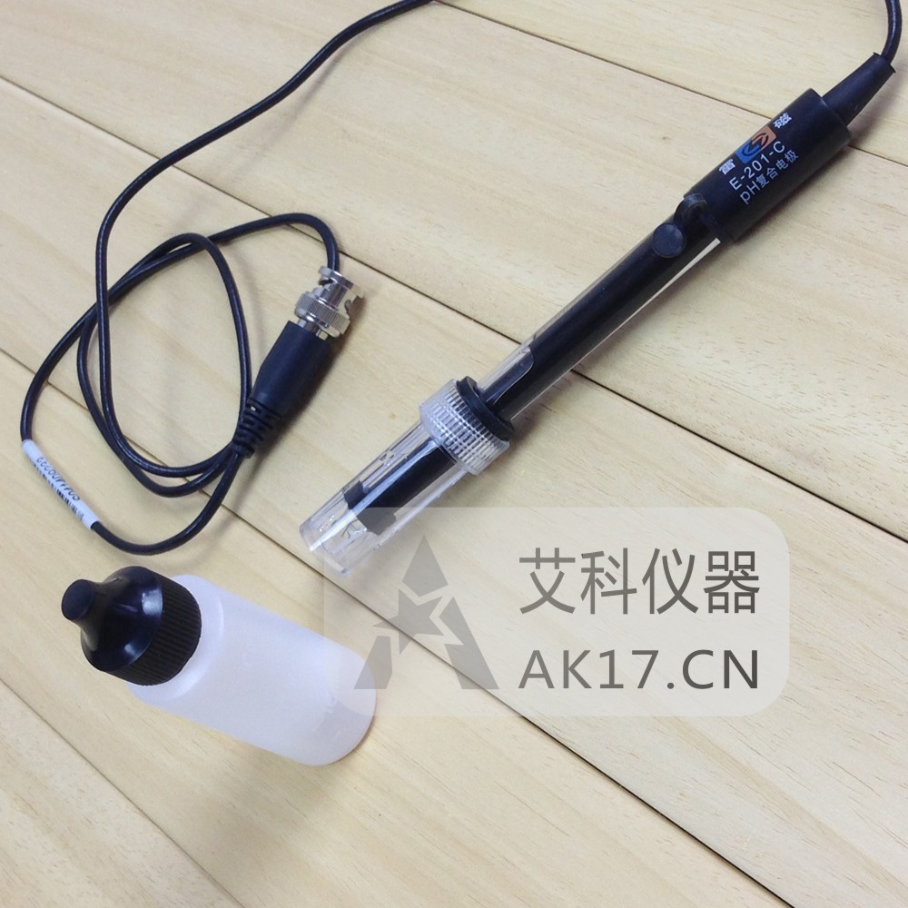 上海雷磁E-201-C型pH可充式復合電極 用于PH計BNC(Q9型)